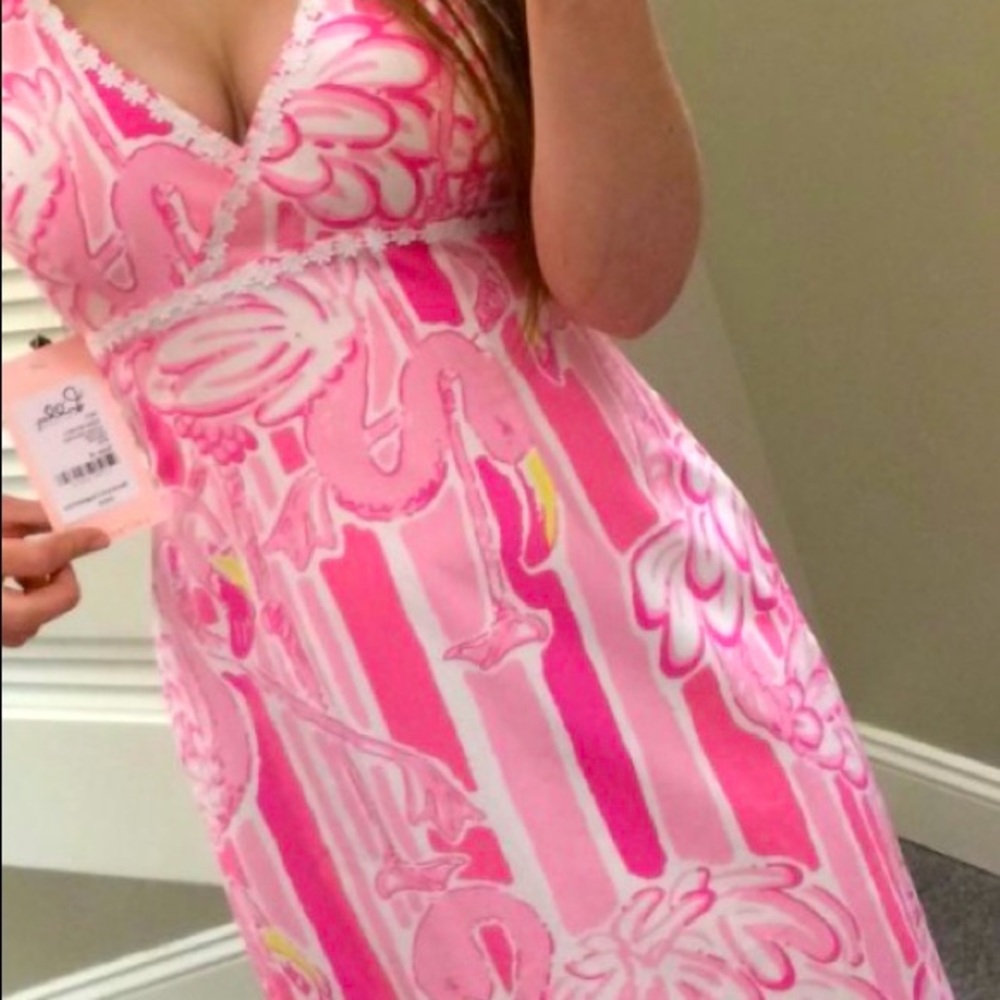 Lilly Pulitzer Pink Neckin’ maxi size 4.